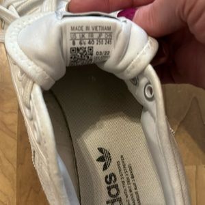 Adidas White Nizza Platform Sneakers